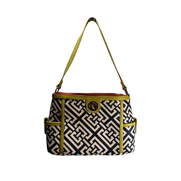 Spartina 449 Handbags - Spartina 449 Haig Point Simple Zip bag. Made of Linen and Leather EUC